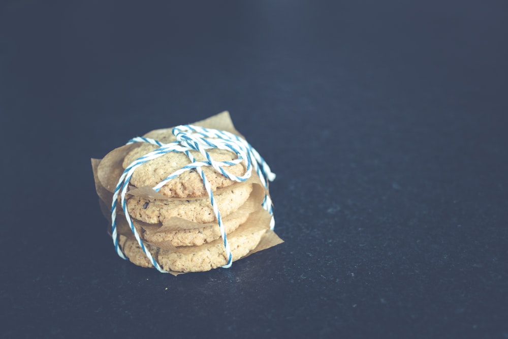 cookies on black tile