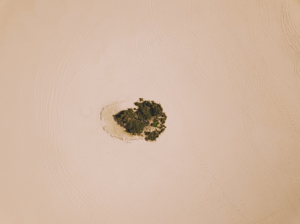 텅 빈 사막의 항공 사진