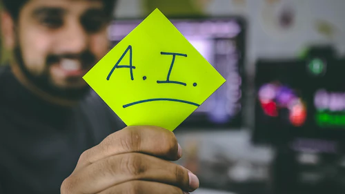 Developer using an AI code completion tool
