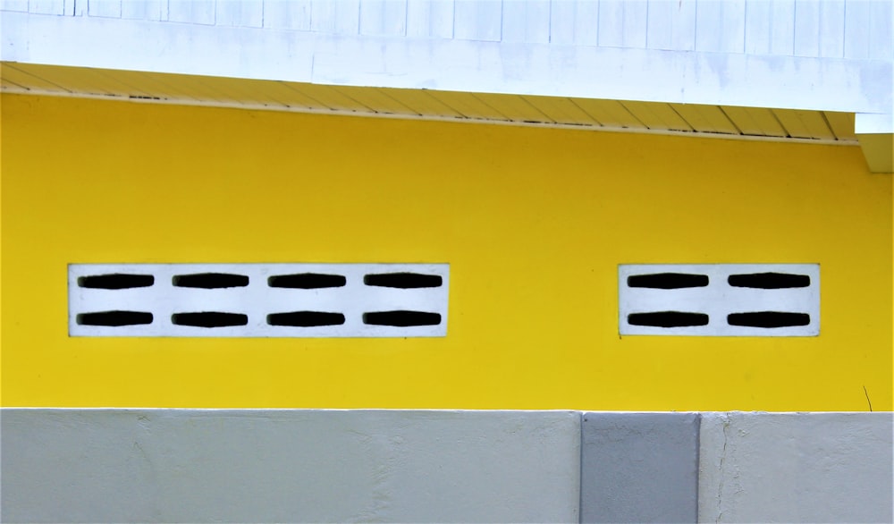 yellow and white surface