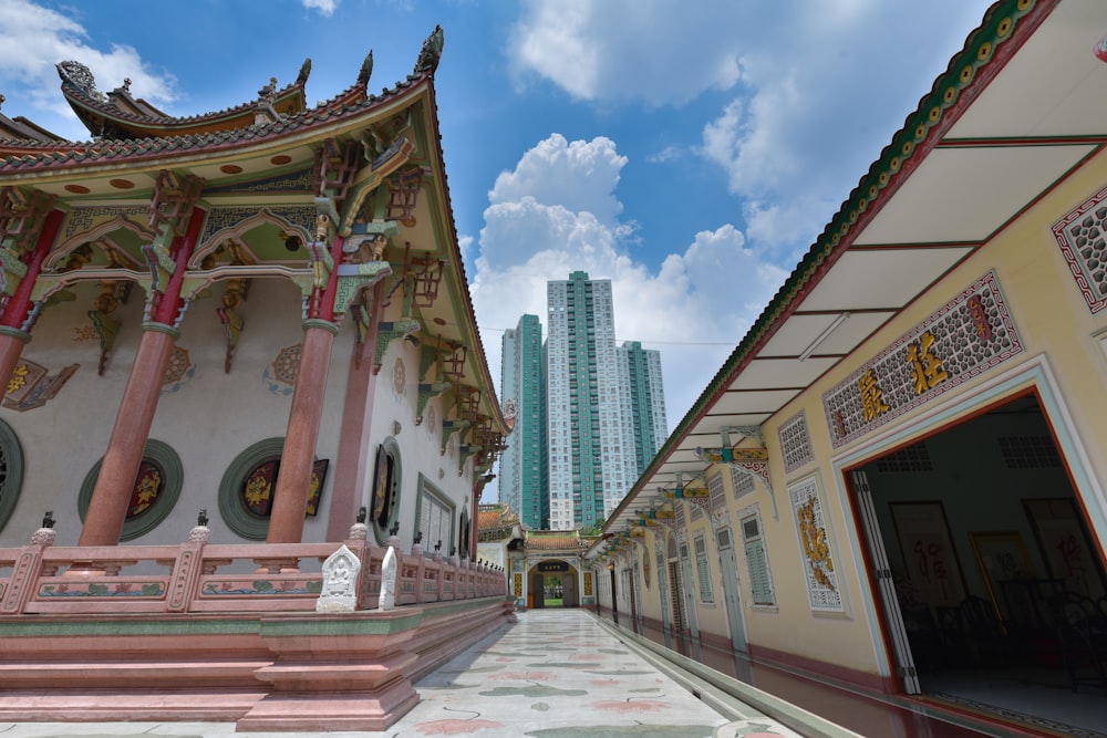 white and brown temple