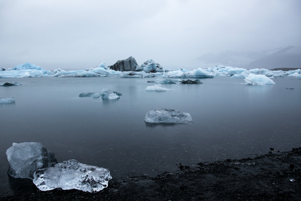 ice berg on body of water