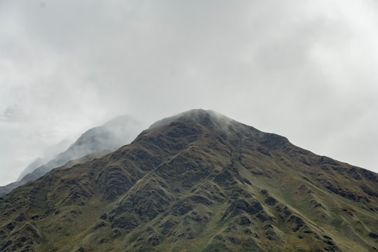 brown rocky mountain in Salcantay Peru