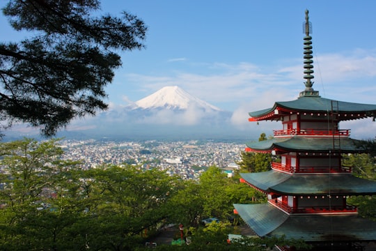 Mount Fuji, Japan in Arakurayama Sengen Park Japan