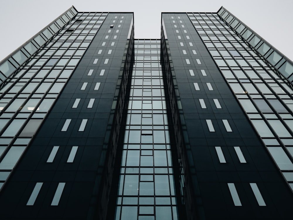 low-angle photography of high-rise building