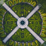 A vibrant garden layout designed with Vastu principles for harmony.