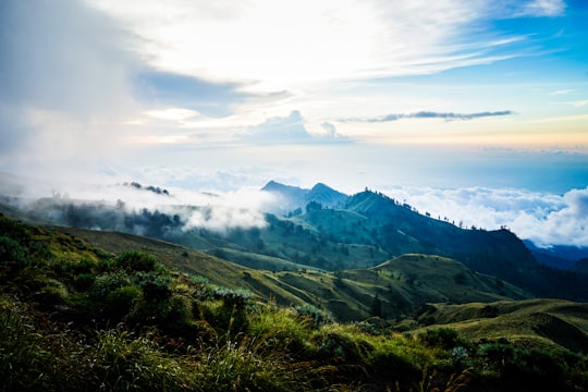 landscape photography of mountain in Mount Rinjani Indonesia