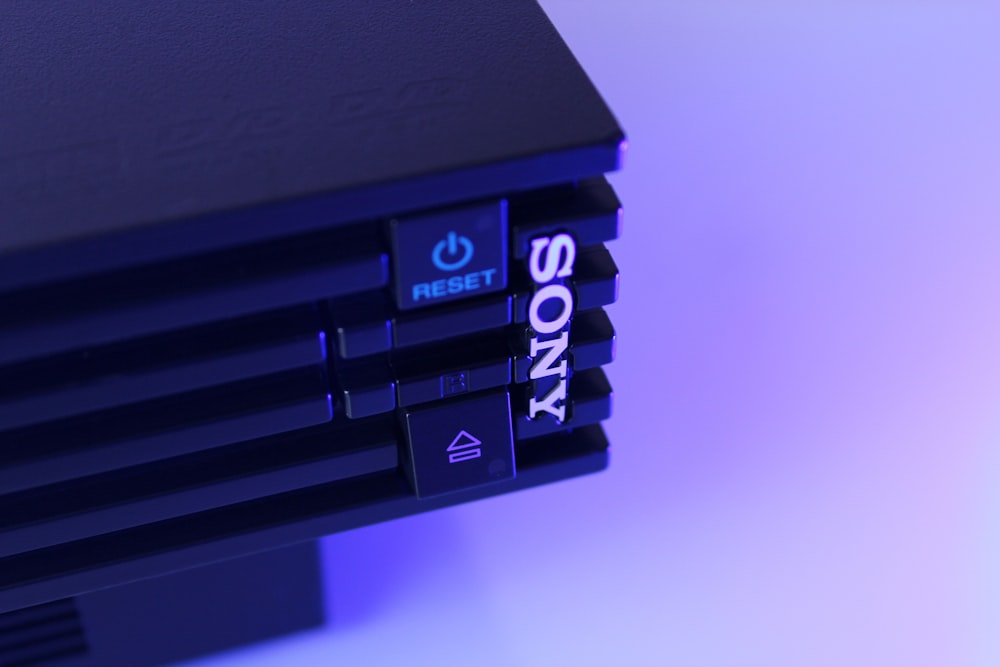 console di gioco Sony nera