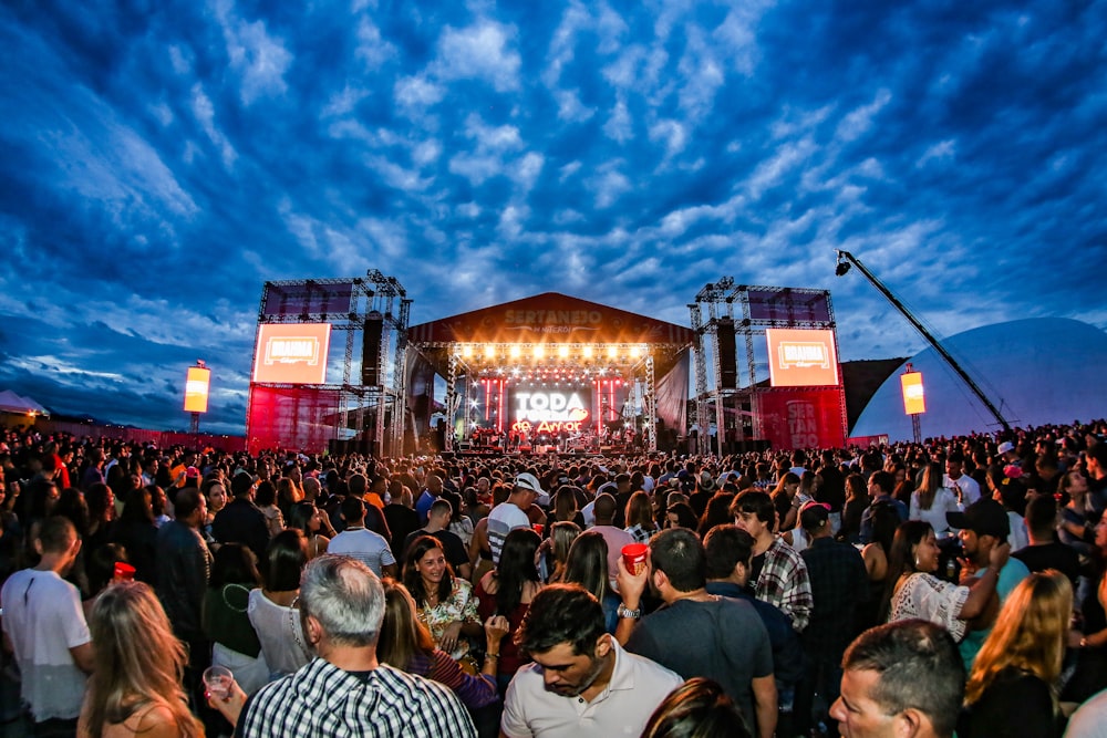 group of people at the concert