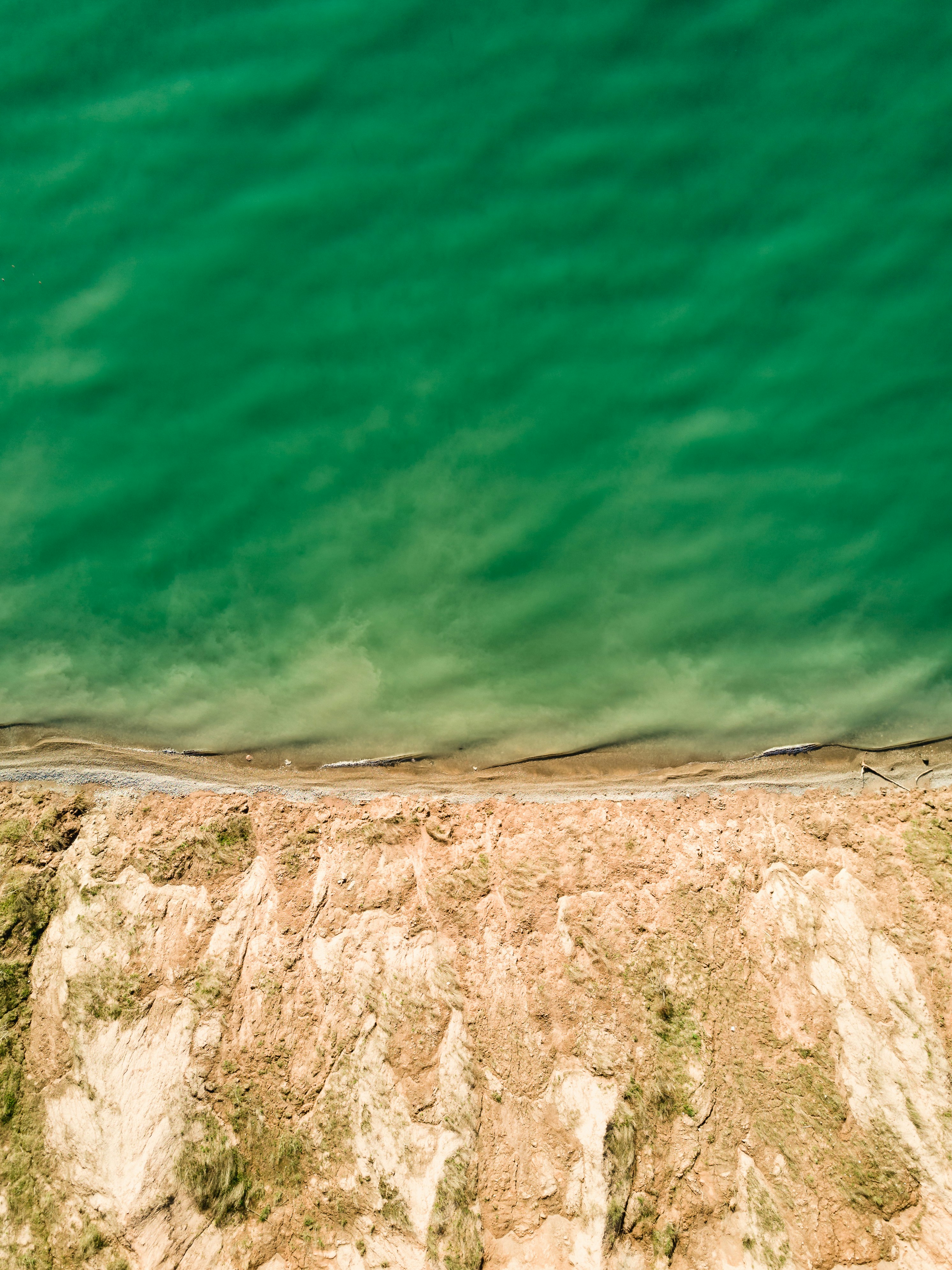 aerial photo of body of water