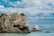man standing on cliff