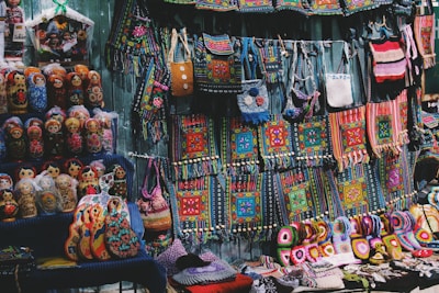 assorted-color crossboy bag