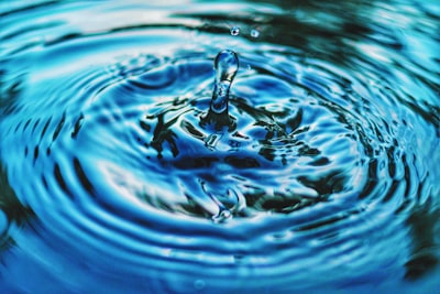 water droplet creating water ripple effect drop google meet background