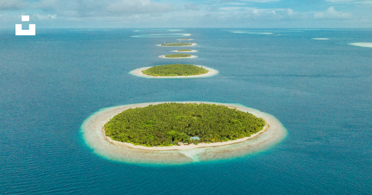 Islet Means Aerial photography of green islets photo – Free Vegetation Image on ...