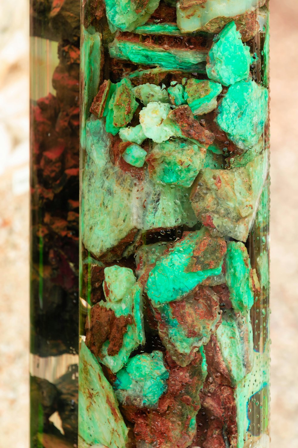 green stones