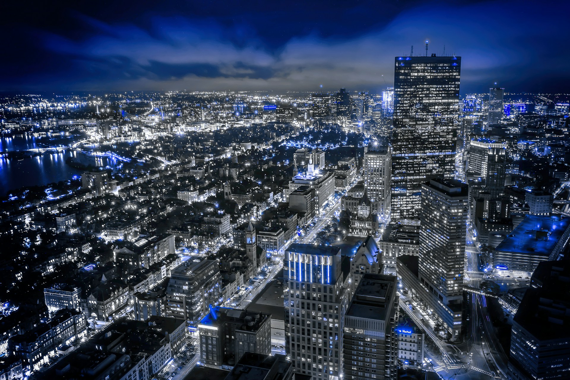 areal photography of cityscape