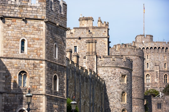 brown brick castle in Windsor Castle United Kingdom