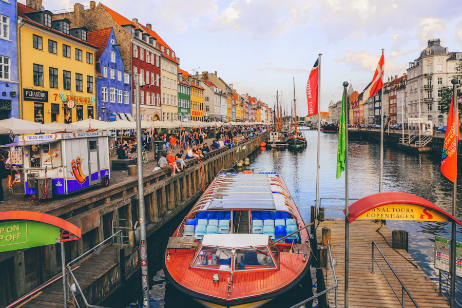 Farverige huse ved Nyhavn, København