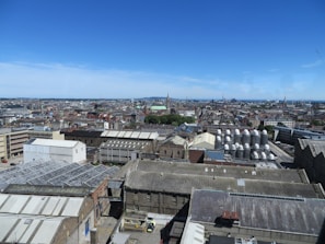 A panoramic shot of Villa Gobernador Gálvez’s industrial area, highlighting the city’s economic activity.
