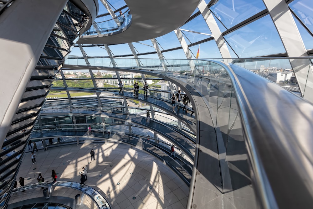 architectural photography of glass building