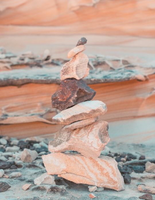 brown rock pile in Blue Mountains Australia