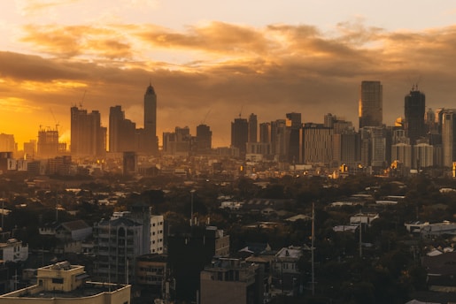aerial photography of city skyline