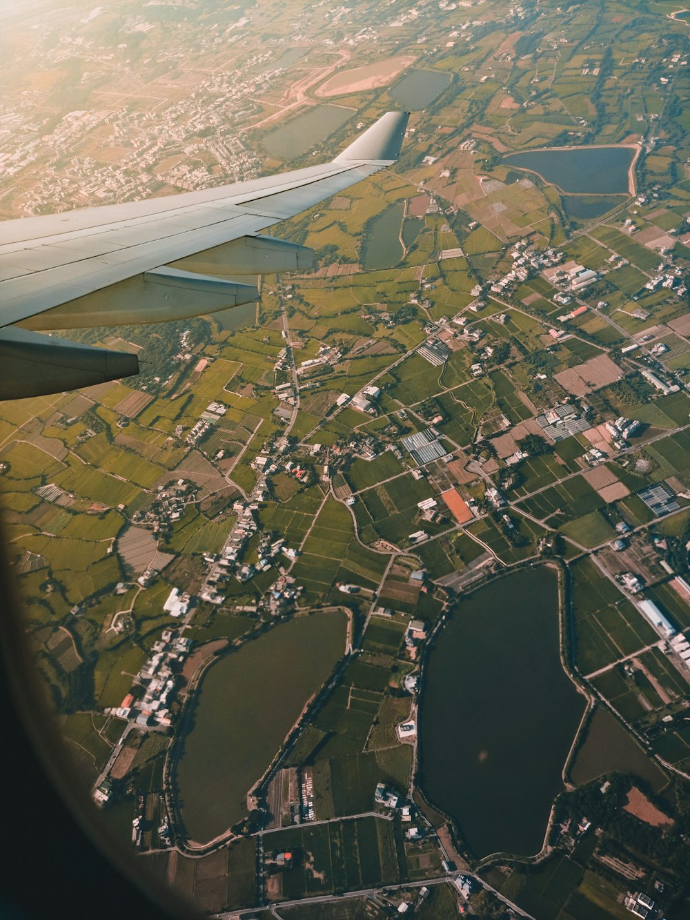 aerial photography of field