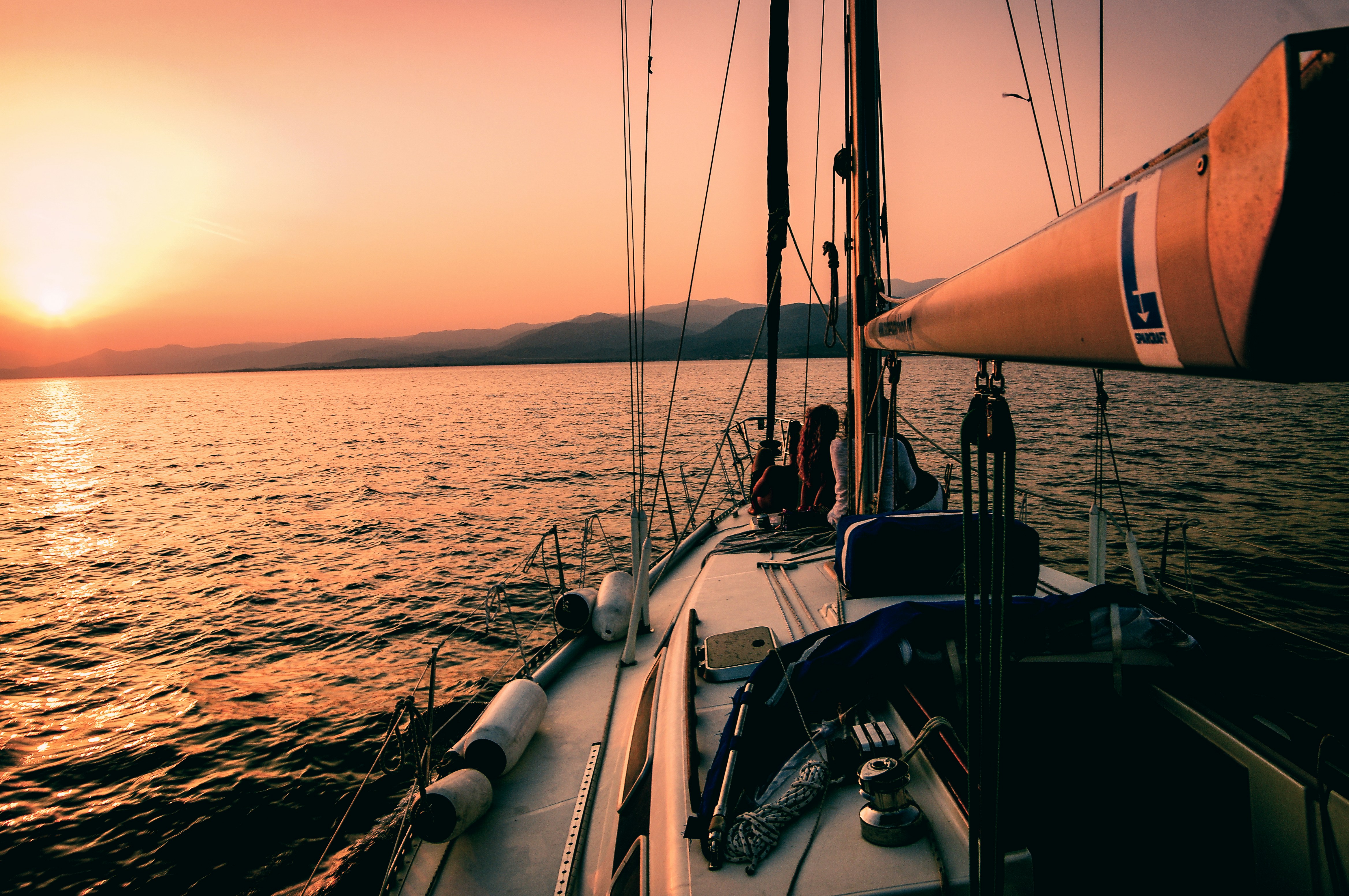 Sailing in Aegean Sea