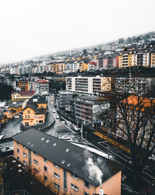 aerial shot photo of buildings in Neuchâtel Switzerland