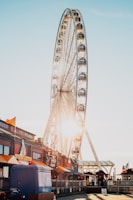 Ferris Wheel under blue sky