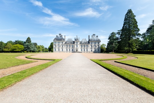 white and gray paint castle in Château de Cheverny France