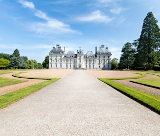 white and gray paint castle