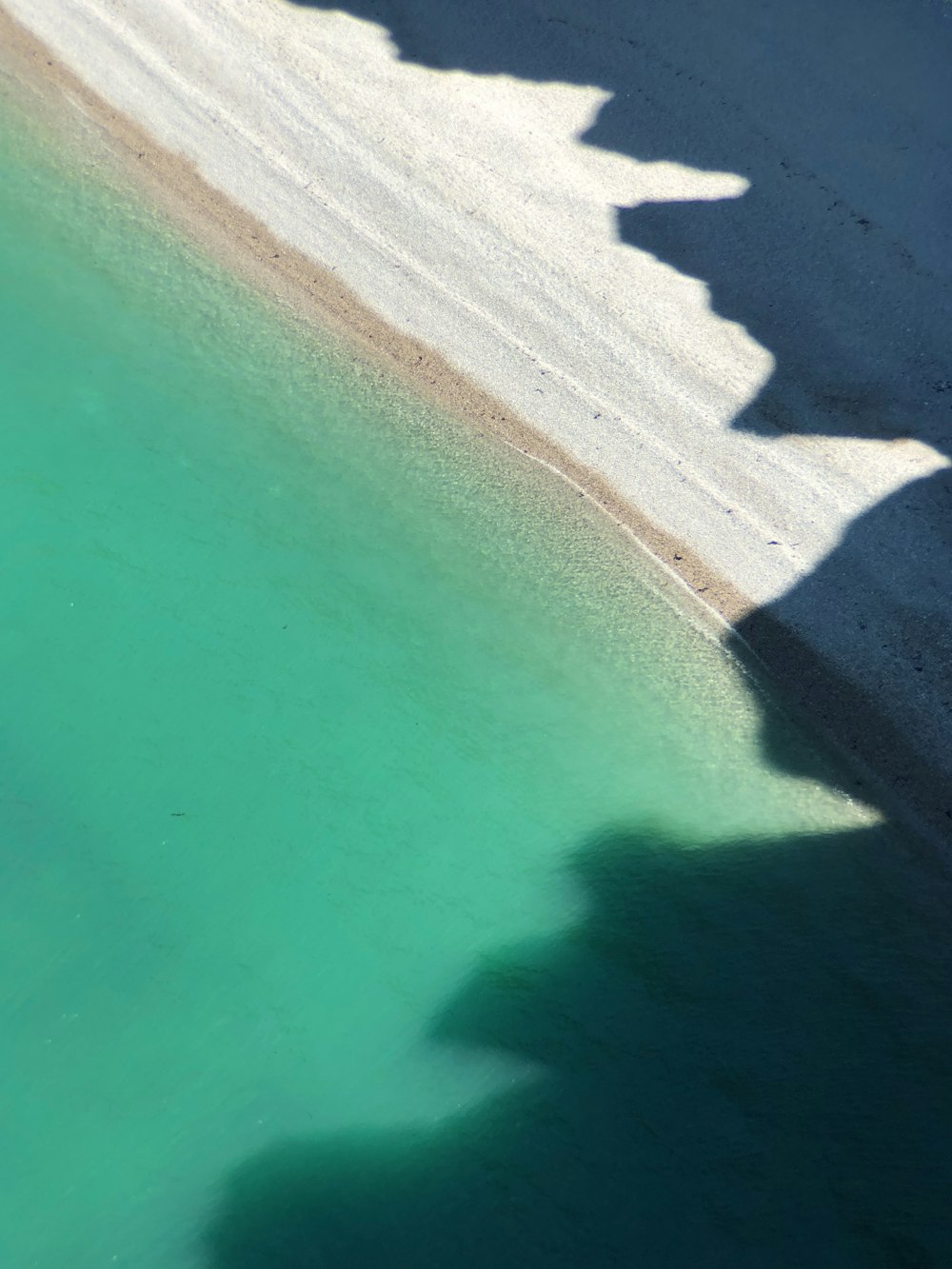 aerial view of seashore