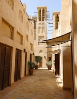 An ancient medina with narrow streets and traditional architecture.