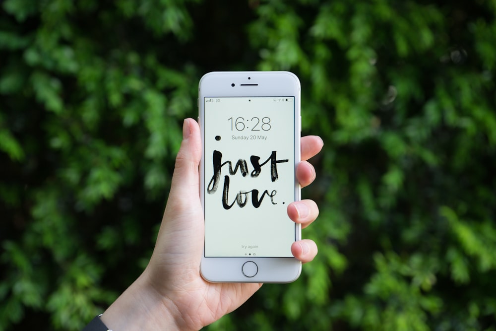 person holding silver iPhone 6