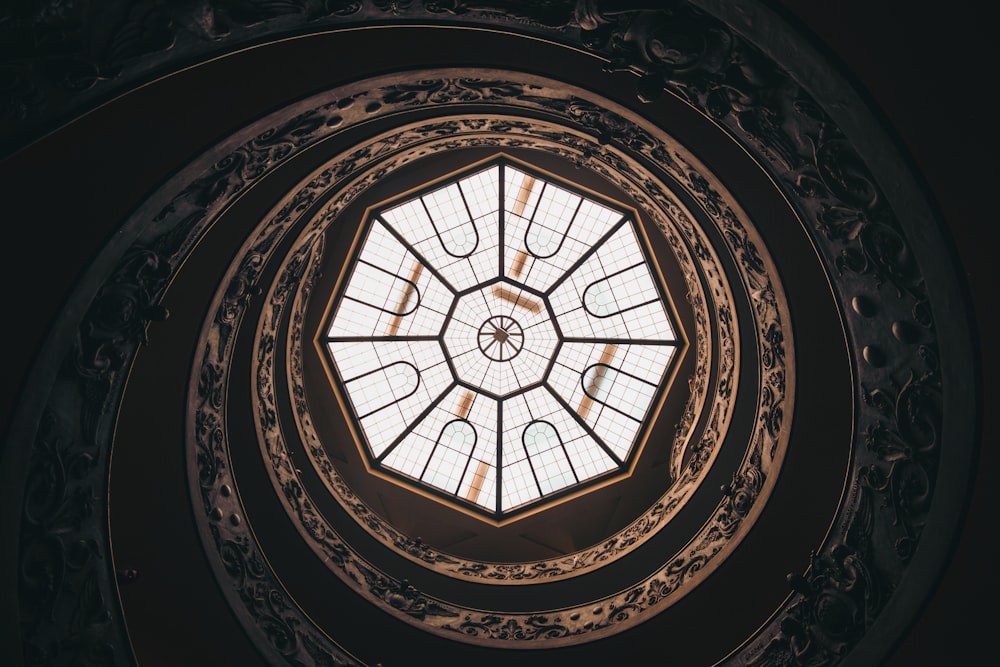 round ceiling with window