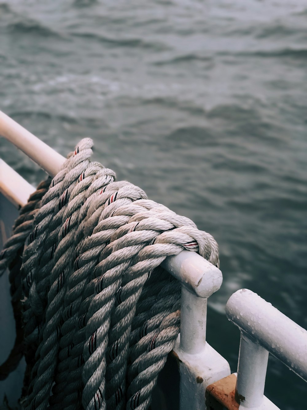 brown rope on boat
