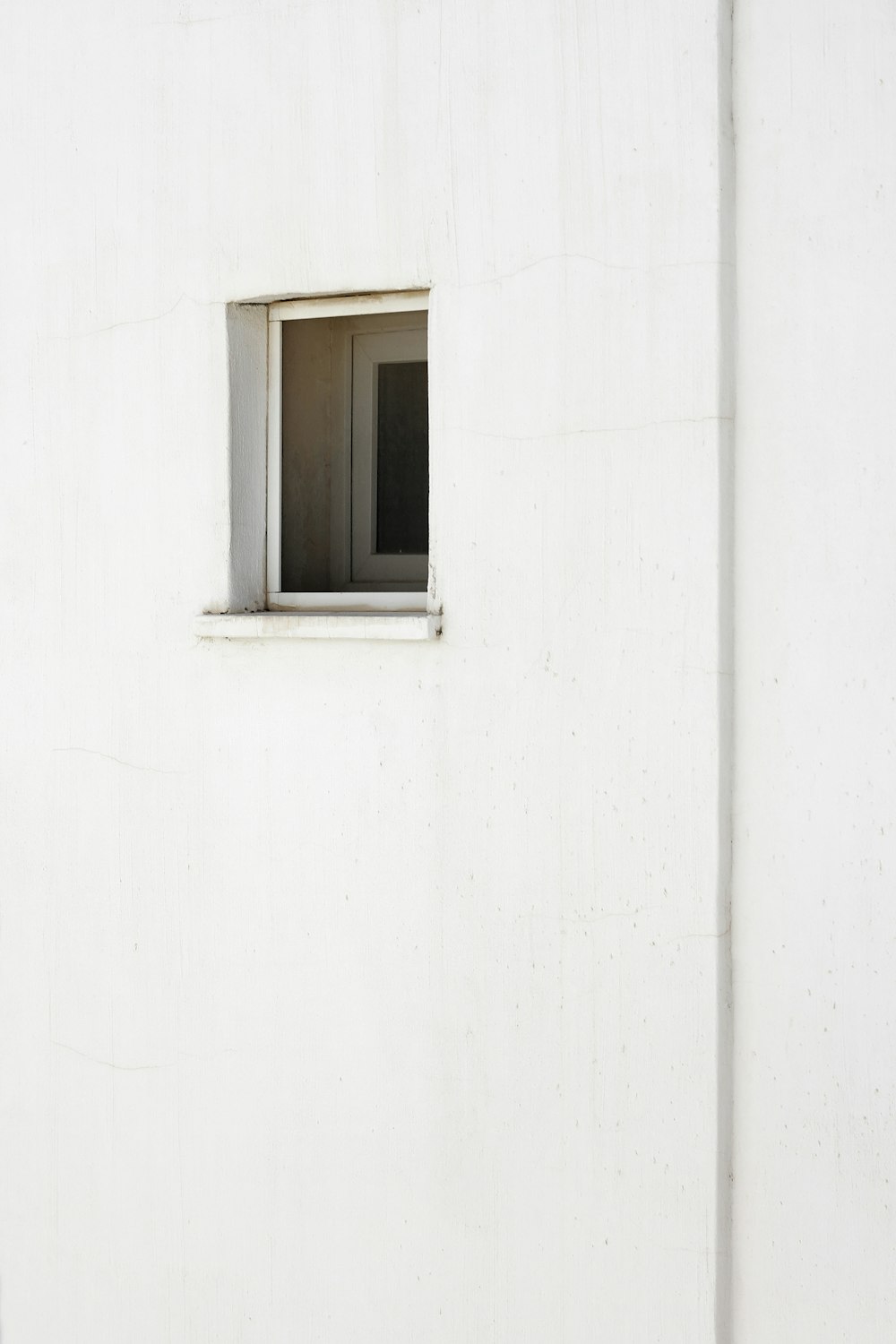 white steel window