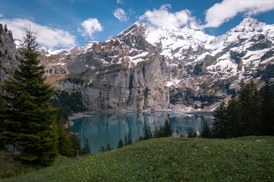 None in Oeschinen Lake Switzerland