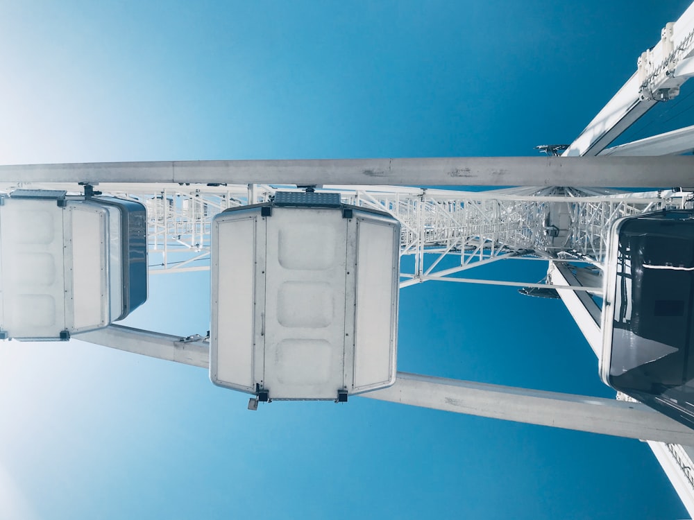 low angle photography of ferris wheel