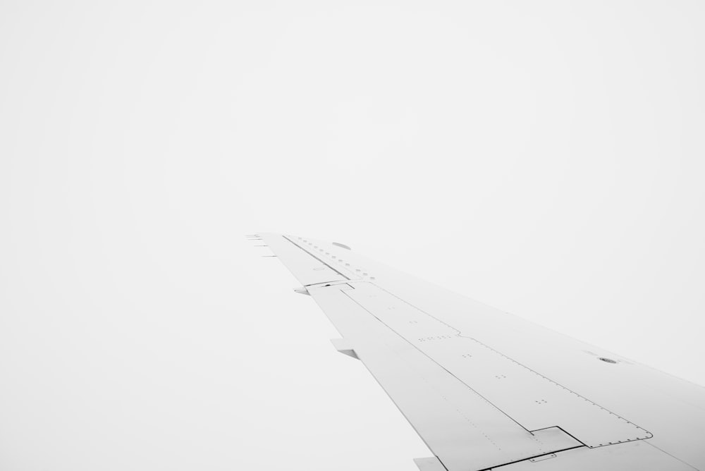 aerial photography of airplane wing