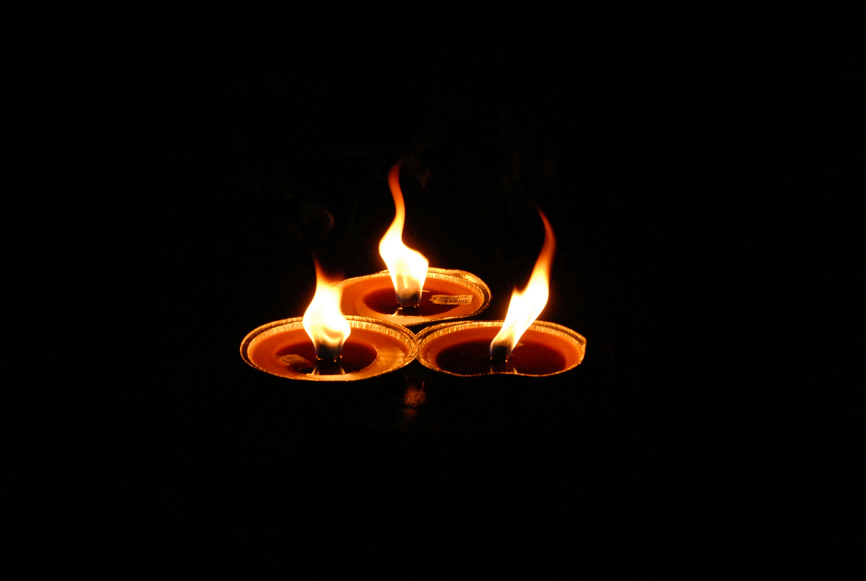 burning candles