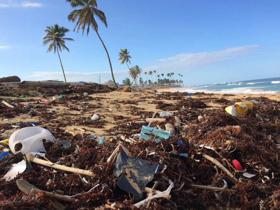 Personnes engagées dans une action collective au bord de l'eau