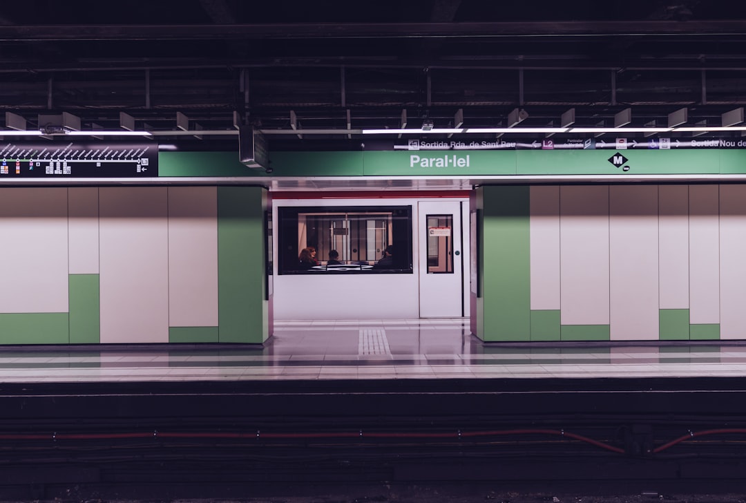 photo of empty subway