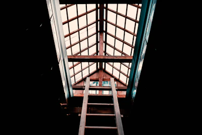 ladder and attic room