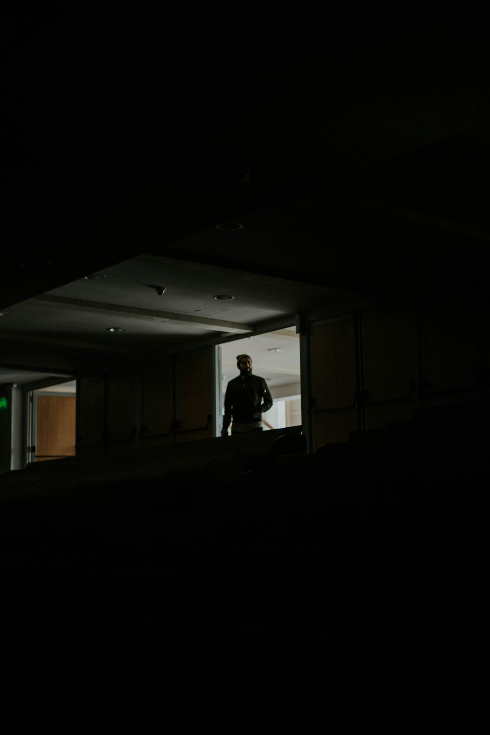 silhouette of person