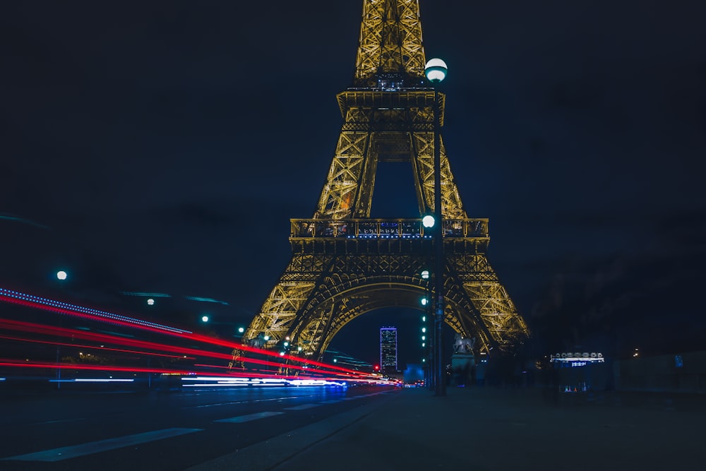 time-lapse photo of Eiffel Tower, Paris