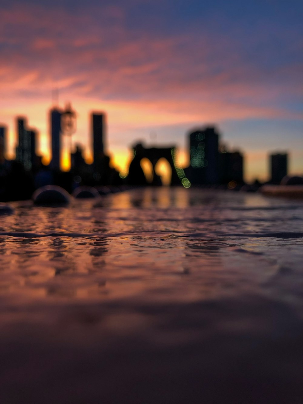 silhouette of high-rise building s