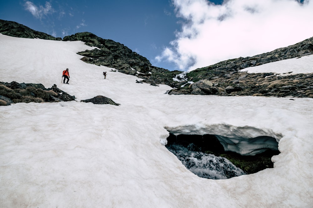 person skiing