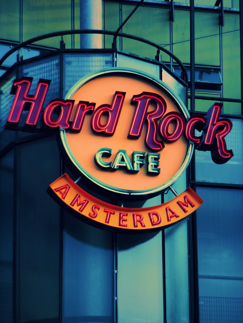 Hard Rock Cafe Amsterdam signage